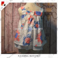 girls sleeveless custom printed flower dress